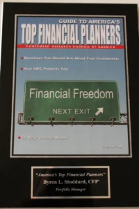 Guide to America's Top Financial Planners, 2010 edition, listing Byron L. Studdard, CFP