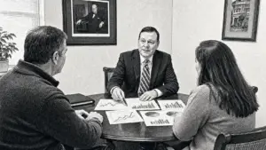 Byron Studdard discussing retirement planning strategies with clients